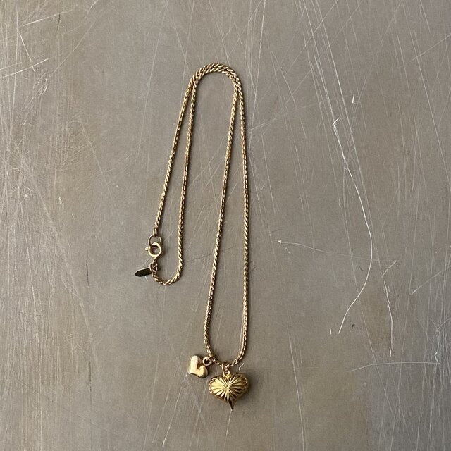 Vintage 70s-80s USA Sarah Coventry double heart necklace