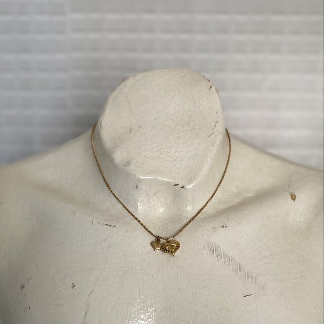 Vintage 70s-80s USA Sarah Coventry double heart necklace | iichi