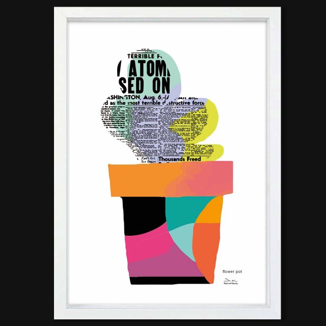 サボテンモダン　送料無料 　イラスト　A4〜A0　ポスター　アートポスター　アート/sei検索新着順　3839