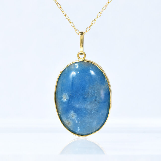 K18 ブルークォーツ ペンダントトップ CI007CIBSN | iichi 日々の