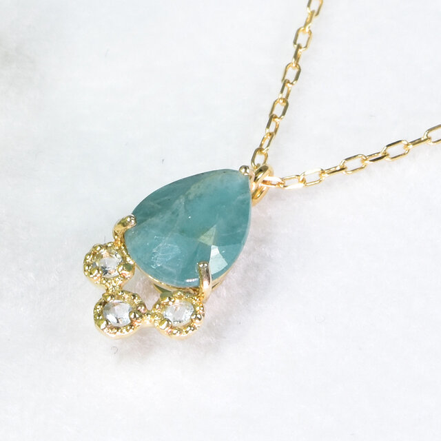 K10 グランディディエライト アクアマリン ペンダント CI064CIBSN