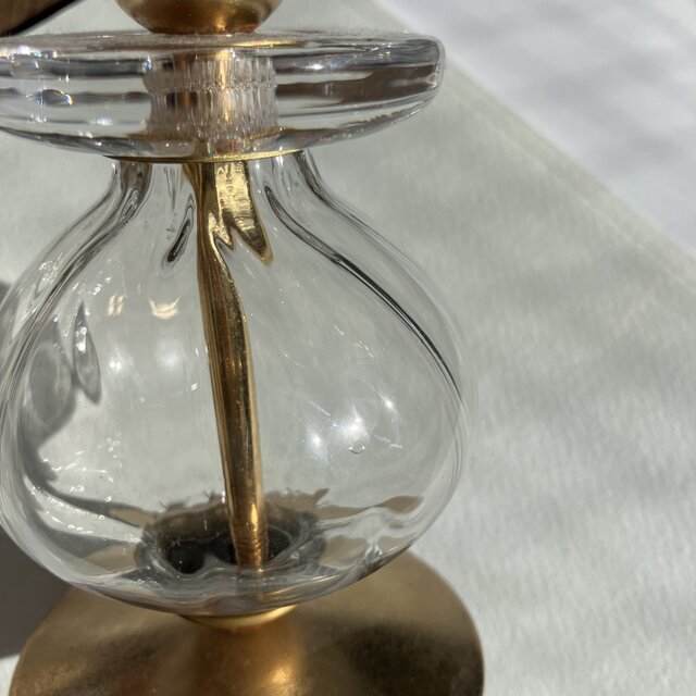 北欧＊エリック・ホグラン/キャンドルホルダー/クリア×ゴールド