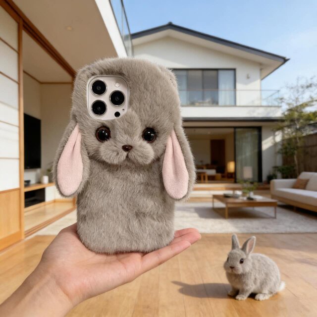 iPhone 17 16 ケース シェル うさぎ ウサギ 兎ラビット Samsung Android 全機種対応 ペット ケース