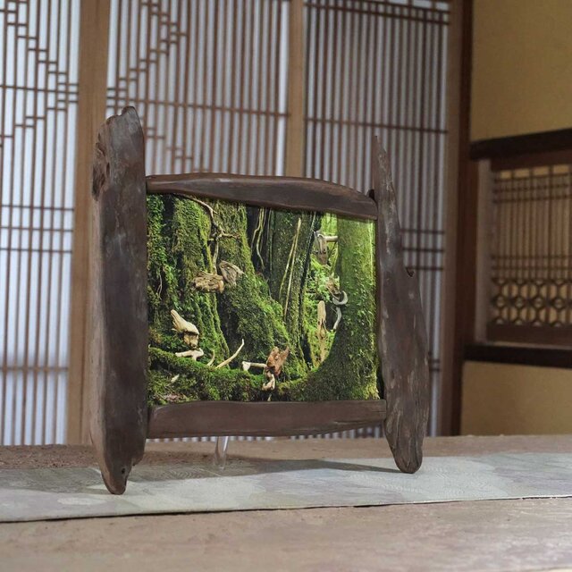 流木フォトスタンド 写真額 写真立て 木の額 流木アート 木の