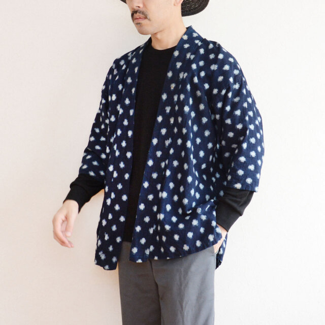 ぼた雪 雪ん子絣 野良着 藍染｜昭和中期 古布 木綿｜ジャパン