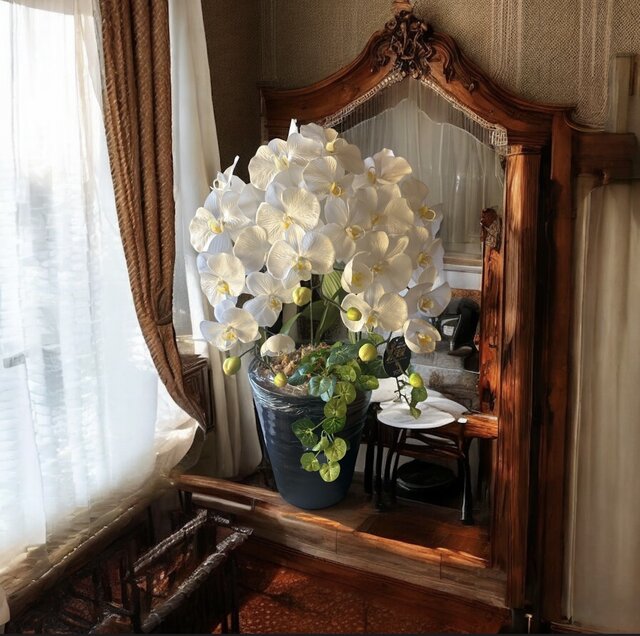 光触媒　人工観葉植物　ウォールグリーン　フェイクグリーン　お供え花胡蝶蘭806 光触媒 人工観葉植物 ウォールグリーン フェイクグリーン お供え花胡蝶