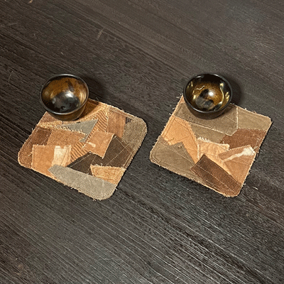 柿渋染めペアマットK25106