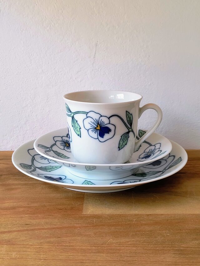 Rörstrand / ロールストランド / Sylviaシリーズ / トリオセット（コーヒーC/S + プレート）②