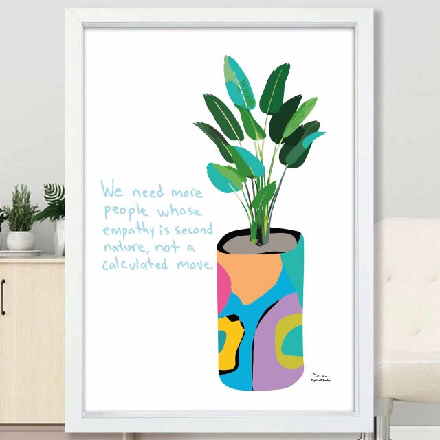 フラワーポット　植物　送料無料 　イラスト　A4〜A0　ポスター　アートポスター　アート/sei検索新着順　3837