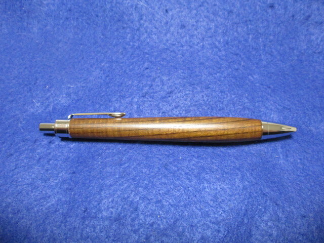 神代欅（ケヤキ）縮み杢 鳥海山産 オイル仕上げ 木軸ボールペン