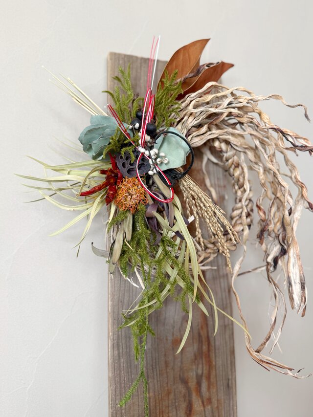 迎春のしつらえ　しめ縄飾り｜ホテイアオイ           ※期間限定