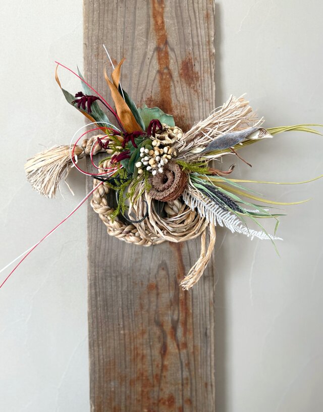 迎春のしつらえ　しめ縄飾り｜ホテイアオイ           ※期間限定