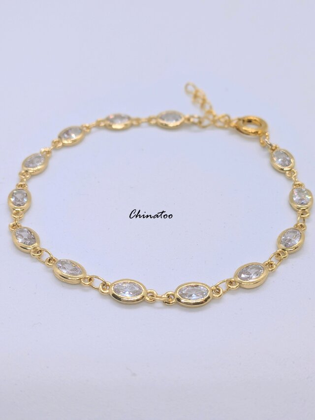 キュービックジルコニア　ブレスレット