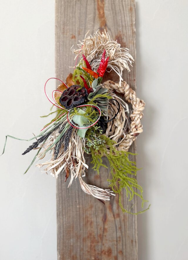 迎春のしつらえ　しめ縄飾り｜ホテイアオイ           ※期間限定