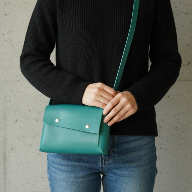 〈新春福袋2026・数量限定／ターコイズブルー〉 〈ダブルアクセス／3区画構造／サイズ・カラーオーダー対応〉