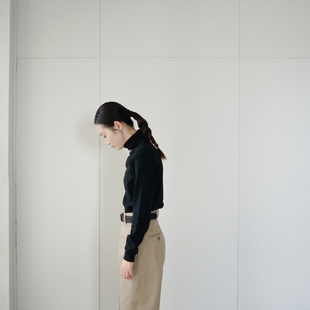 フライスコットンタートル/fries cotton turtle cutsew/black