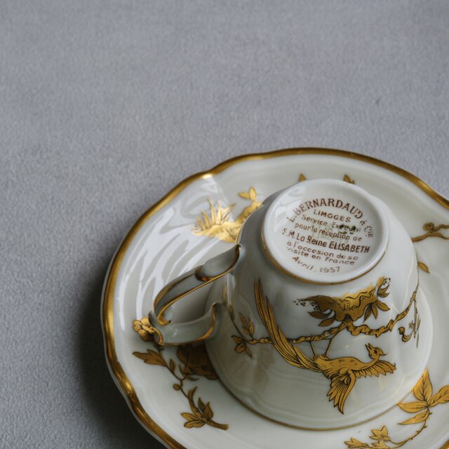 希少【BERNARDAUD】フランス製 / ヴィンテージ/エリザベス女王来仏記念