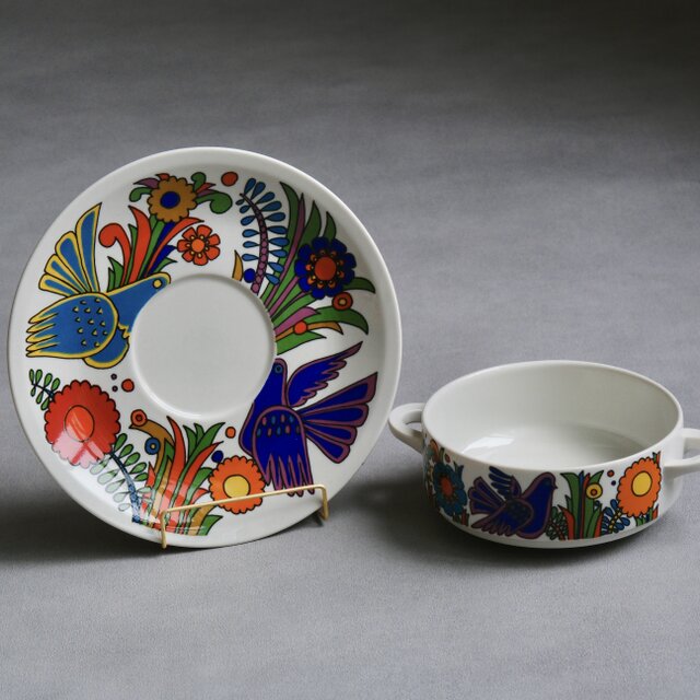 Villeroy & Boch】フランス製 / acapulco /スープボウル＆ソーサー