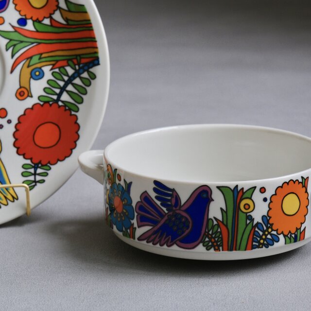 Villeroy & Boch】フランス製 / acapulco /スープボウル＆ソーサー