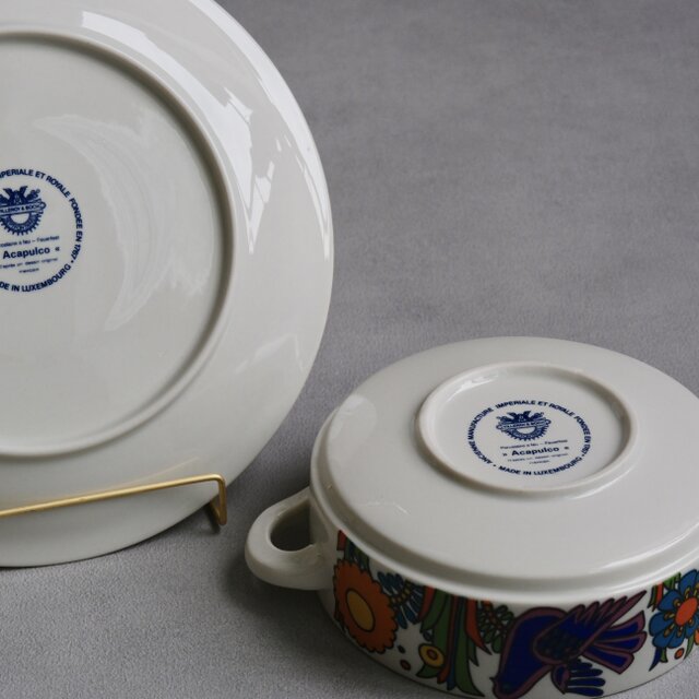 Villeroy & Boch】フランス製 / acapulco /スープボウル＆ソーサー