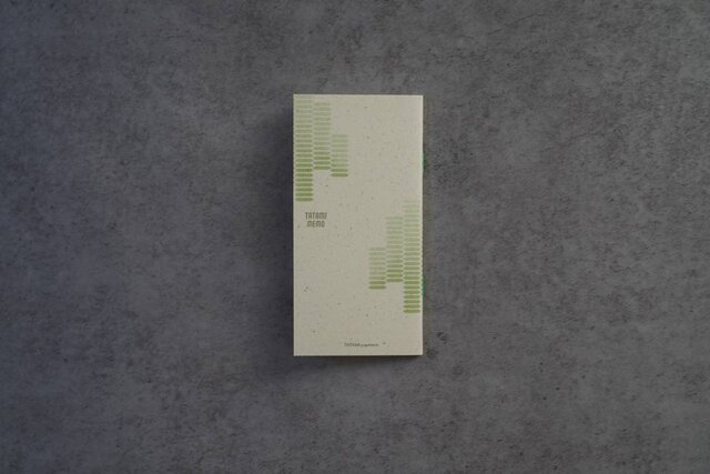 TATAMI MEMO 藺草が越前和紙の技術で漉き込まれた上質メモ帳 | iichi