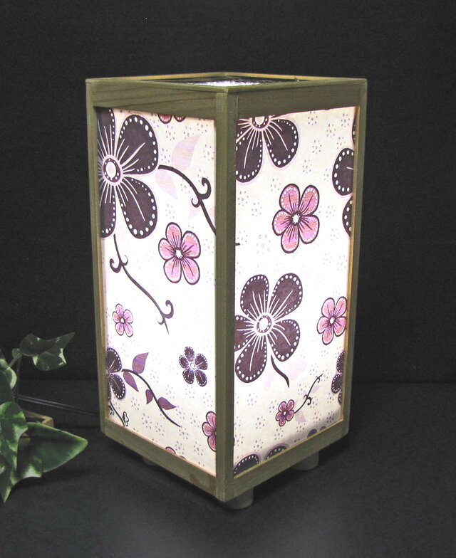 ◆『沈丁花の舞』華燭の宿り木／至福の灯かり・心温まるひと時／25-58／LED･桧枠造・ラミネート加工・軽量／