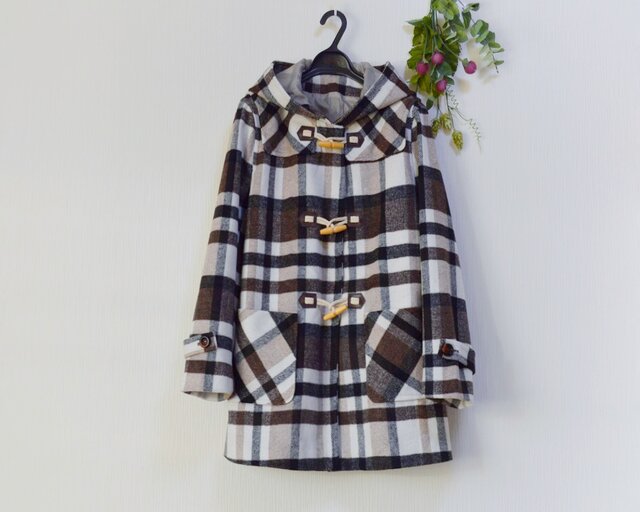 総裏チェック柄大人可愛いダブルコート♪ | iichi 日々の暮らしを