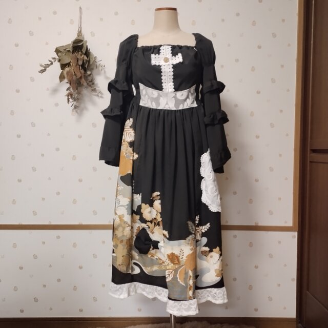 着物リメイク　留袖bébéワンピース