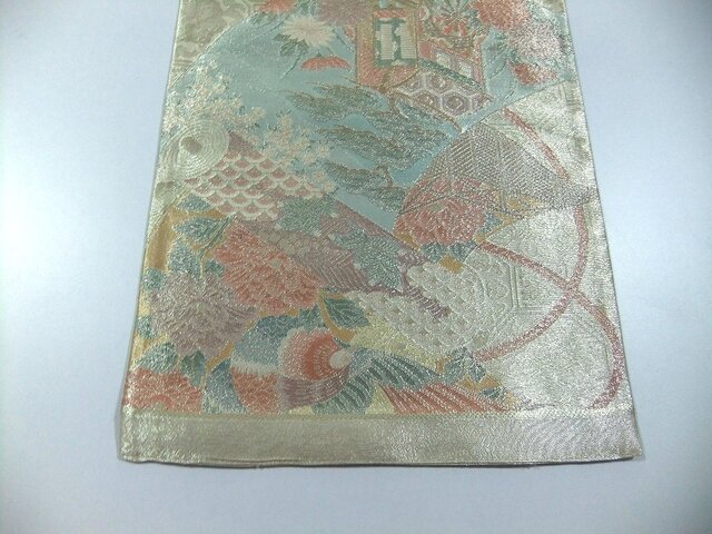 16)2403】31×54.5cm/佐賀錦/テーブルセンター/和風/帯リメイク/日本製