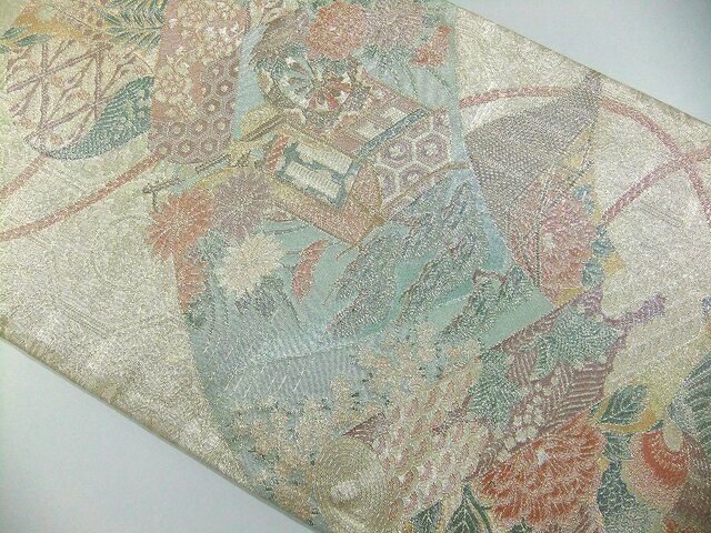 16)2403】31×54.5cm/佐賀錦/テーブルセンター/和風/帯リメイク/日本製