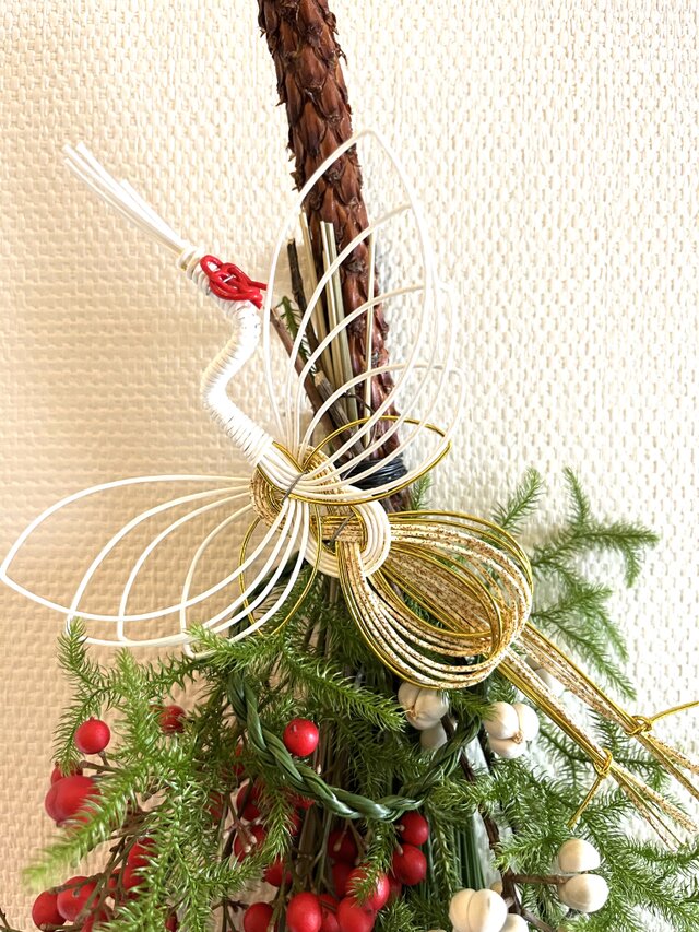 ♢受注制作♢ 大王松の紅白お正月飾り | iichi 日々の暮らしを心地よく