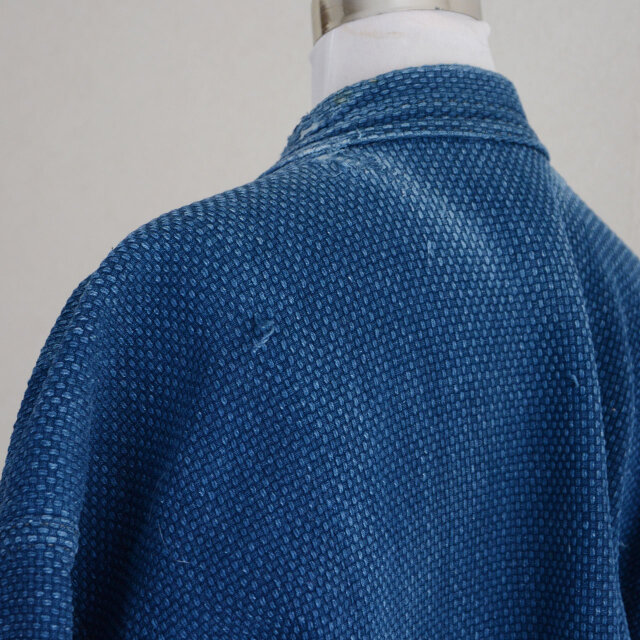 二重 剣道着 上衣 藍染 木綿 刺し子｜ジャパンヴィンテージ｜古布