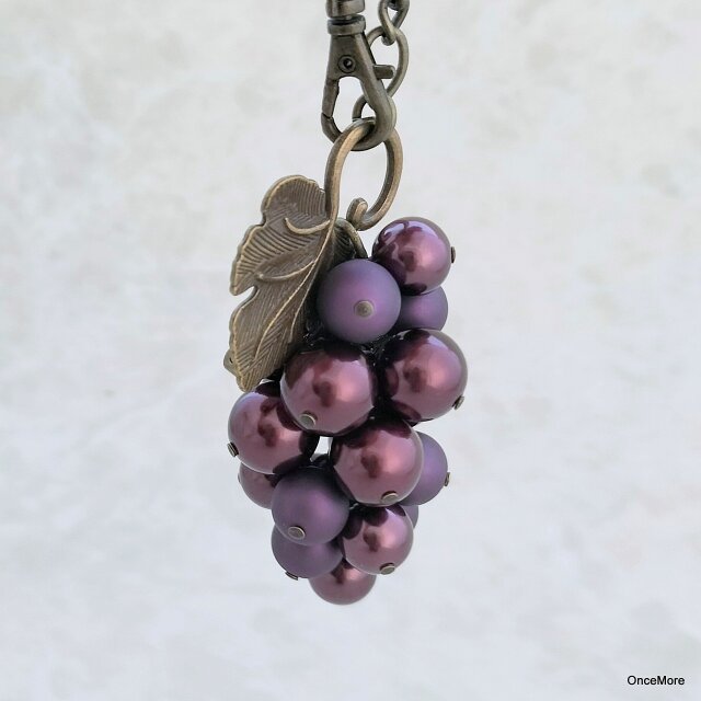 ☆月ぽんページ☆バラとブドウの葡萄のチャーム入豪華特大リース♪♪☆* ☆月ぽんページ☆バラとブドウの葡萄のチャーム入豪華特大リース