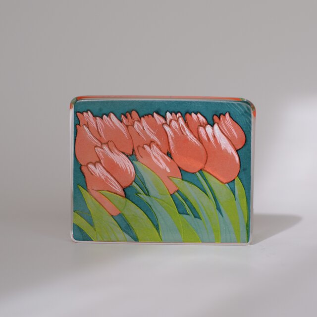 iittala Glass Card Tulips Heljä イッタラ ガラスカード チューリップ