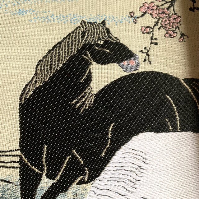 北尾重政 　　紅梅と馬 参考展示品】『梅樹下の馬』 北尾重政御朱印帳 美術名画御朱印帳 B6