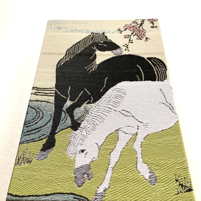 北尾重政 　　紅梅と馬 参考展示品】『梅樹下の馬』 北尾重政御朱印帳 美術名画御朱印帳 B6