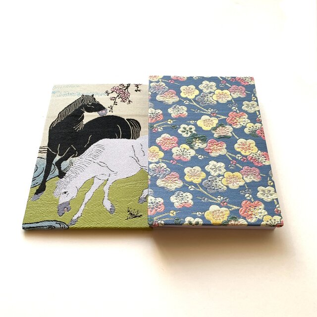 参考展示品】『梅樹下の馬』 北尾重政御朱印帳 美術名画御朱印帳 B6
