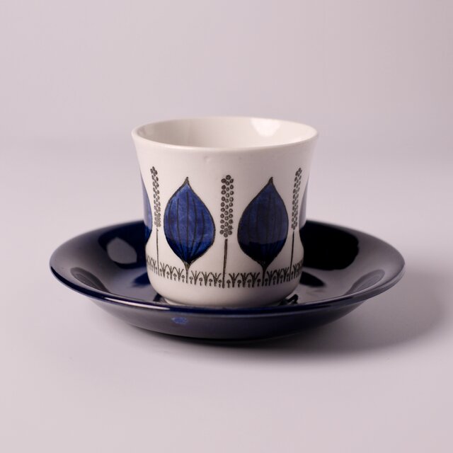 Gefle Groblad Blue C&S ゲフレ グローブラード ブルー コーヒーカップ