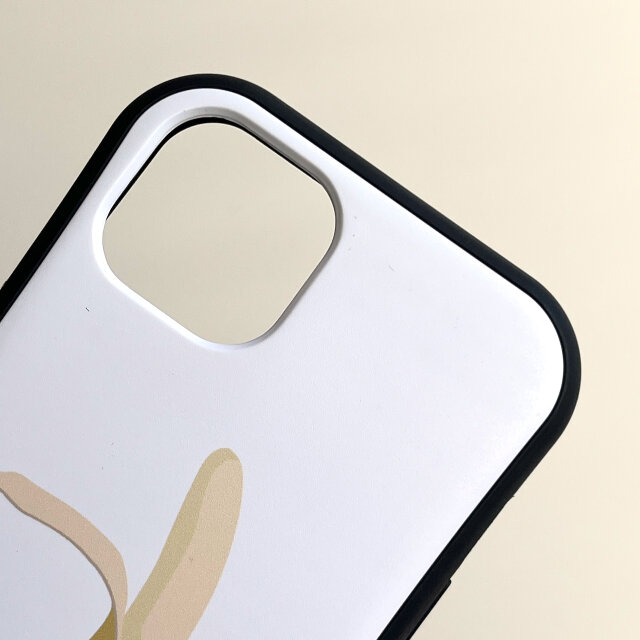 青 リンゴ と 黒猫 イラスト 耐衝撃 グリップケース iPhoneケース