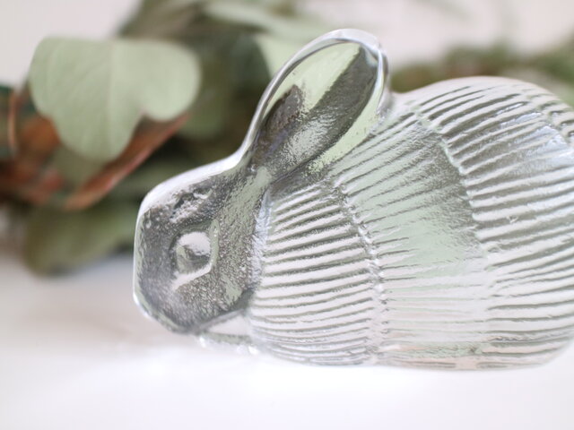 ROYAL KRONA / Lisa Larson / ガラスのオブジェ うさぎ No.5927