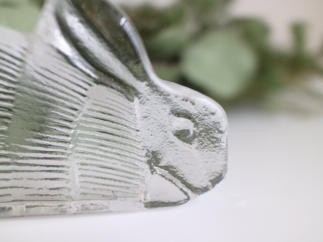 ROYAL KRONA / Lisa Larson / ガラスのオブジェ うさぎ No.5927