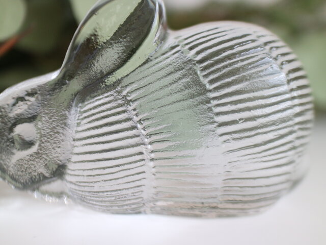 ROYAL KRONA / Lisa Larson / ガラスのオブジェ うさぎ No.5927