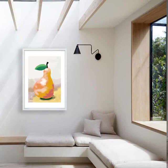 風に吹かれて フルーツ 送料無料 イラスト A4〜A0 ポスター アート