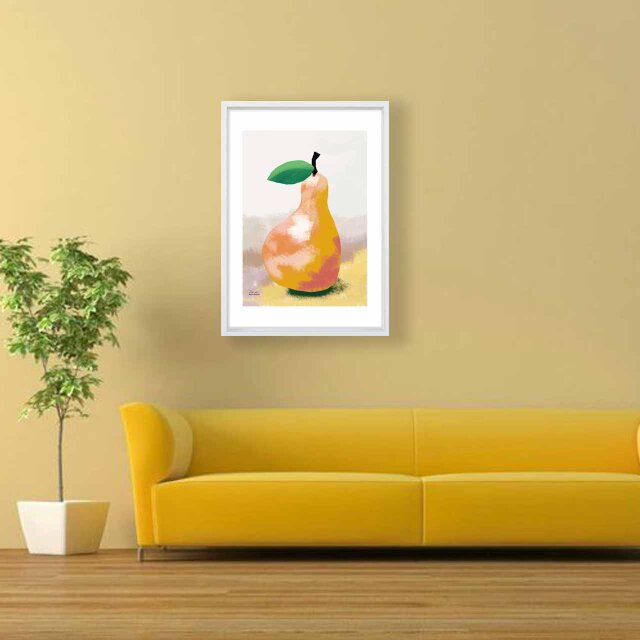 風に吹かれて フルーツ 送料無料 イラスト A4〜A0 ポスター アート