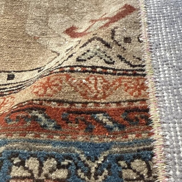 46.5×91 5分割されたパッチワークラグ トルコヴィンテージラグ | iichi