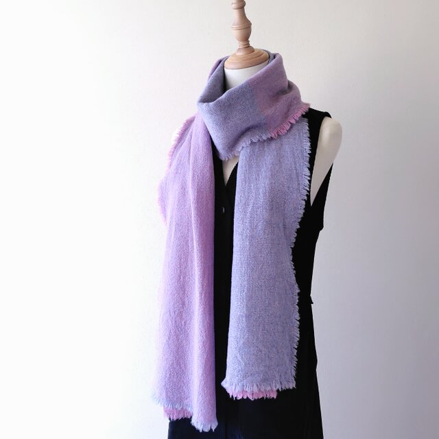 KAMIYA マフラー 紫 ムラサキ KAMIYA マフラー 紫 ムラサキ