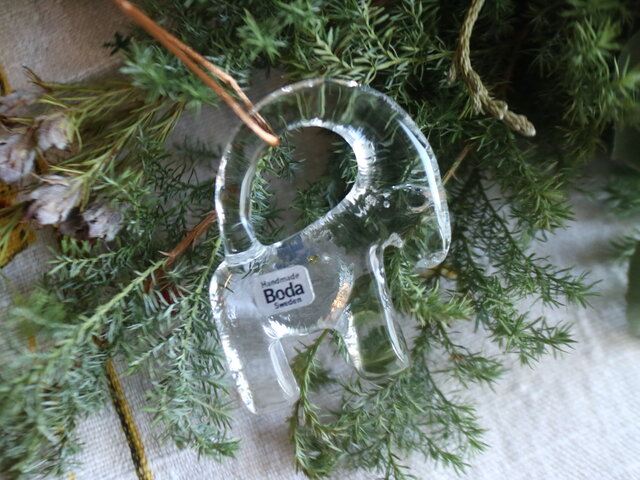 コスタボタ　KOSTA BODA ウルリカ　クリスマスオーナメント　1993年 Kosta Boda Christmas Tree SET OF 9 Salad Plates Ulrica Hydman