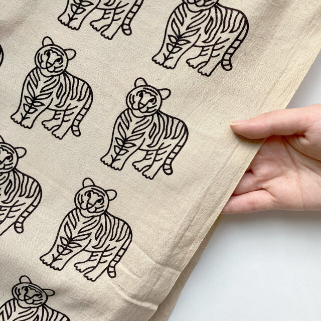 インド ブロックプリント生地 [50cm単位切売]アジュラック ベジタブル