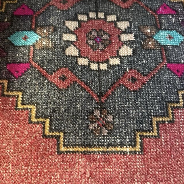 大判155×266アンティークレッド　メダリオン　トルコヴィンテージラグ 大判155×266アンティークレッド メダリオン トルコヴィンテージラグ