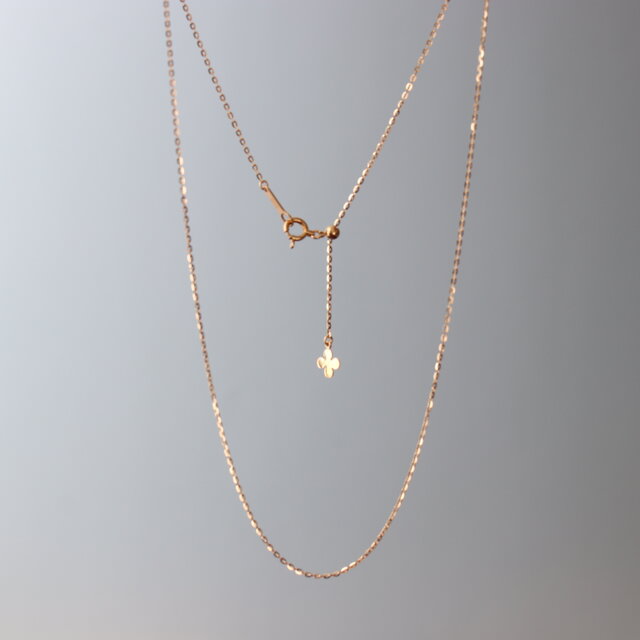 K18ミラーカットチェーン（最長45cm/スライド金具付き） | iichi 日々